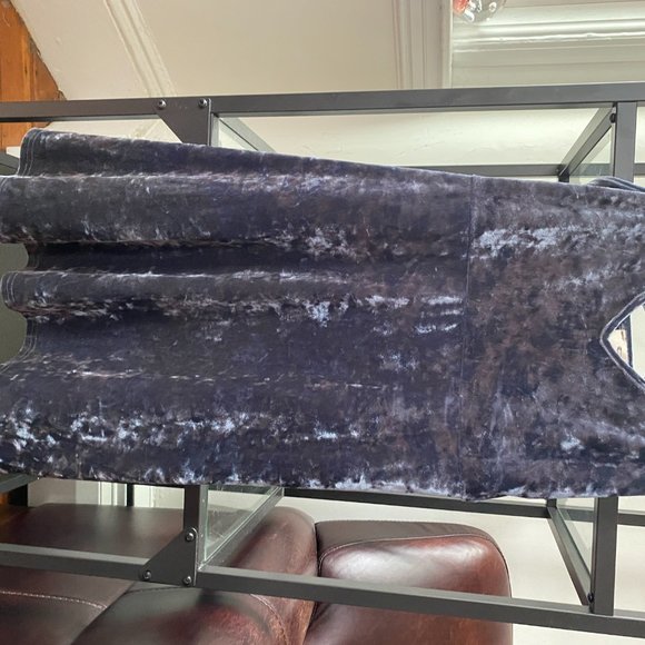 GREY Crushed Velvet Dress - Pins and Needles Urban Outfitters - Picture 5 of 8